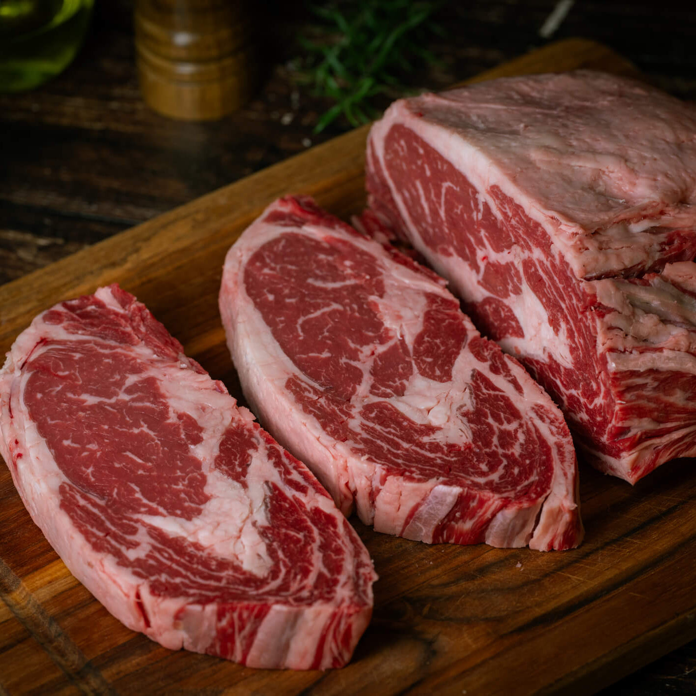 Caldwell Farm Boneless Ribeye Roast, ($20 Deposit)