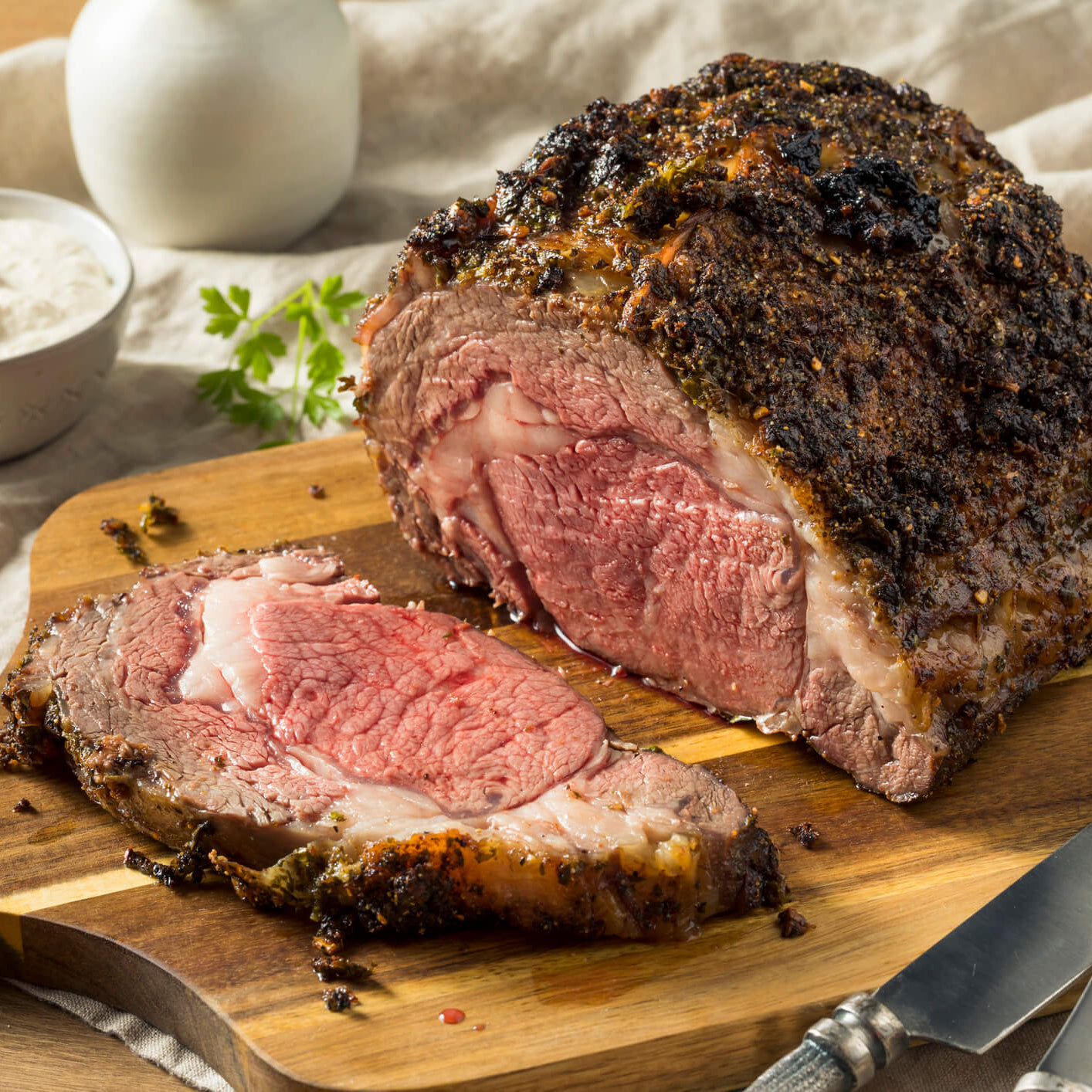 Caldwell Farm Boneless Ribeye Roast, ($20 Deposit)